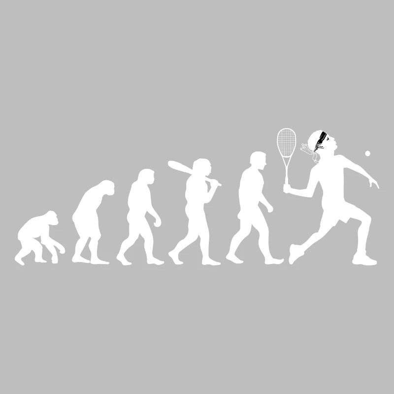 Corse Joueur De Squash Evolution