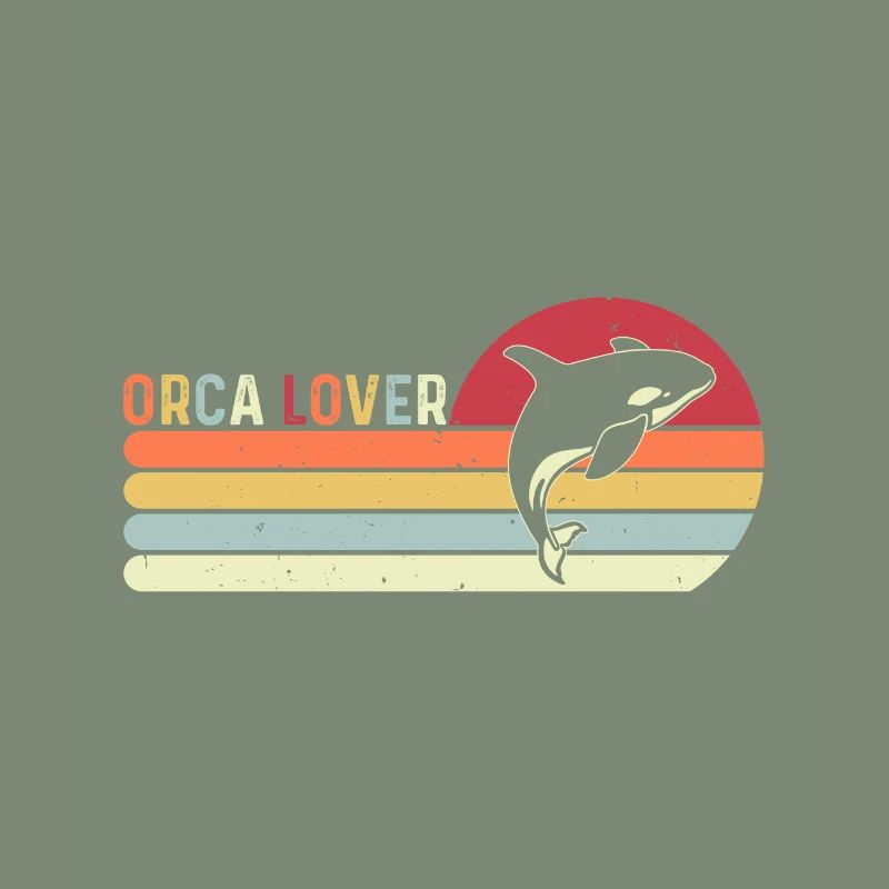 Orca Lovers Sea Creatures Protect Sunset