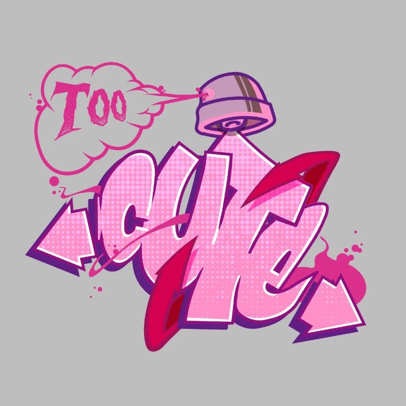 Graffiti 'Trop mignon | Trop mignon