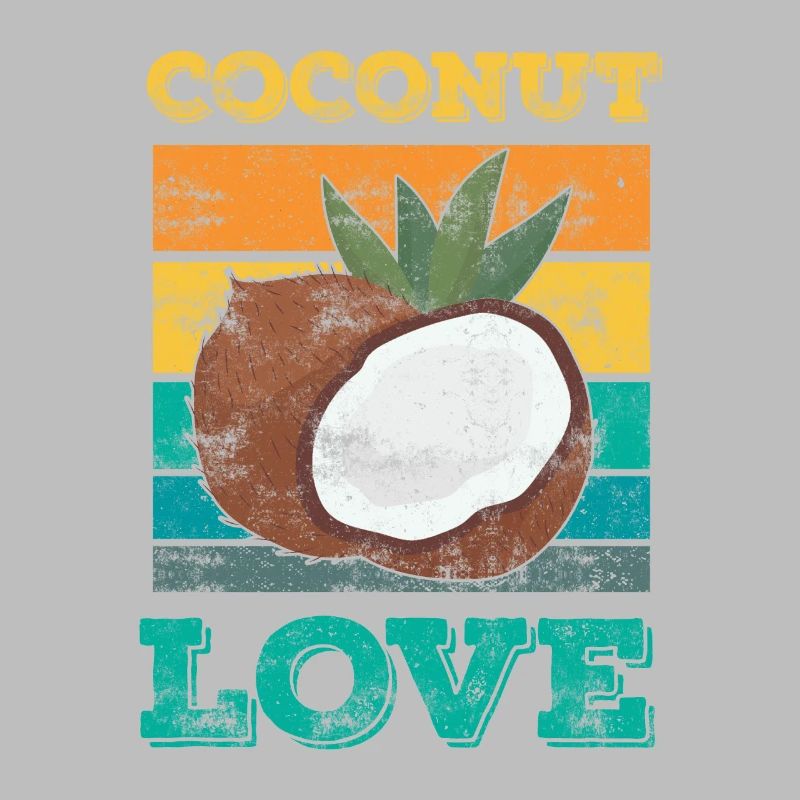 Passionné de noix de coco, fruit de la noix de coco