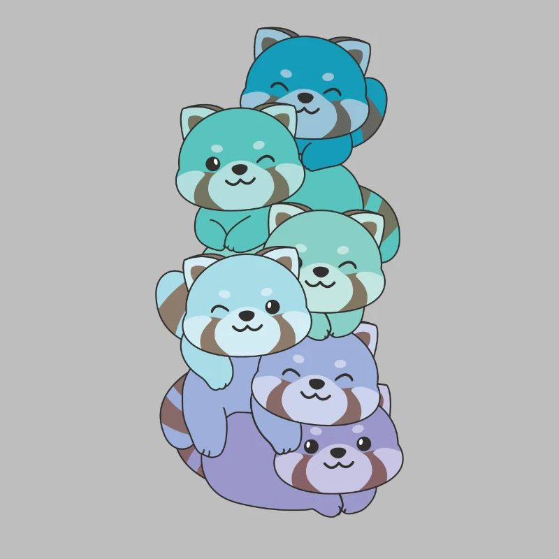 Neptunic Flag Pride LGBTQ Mignon Panda roux Stack