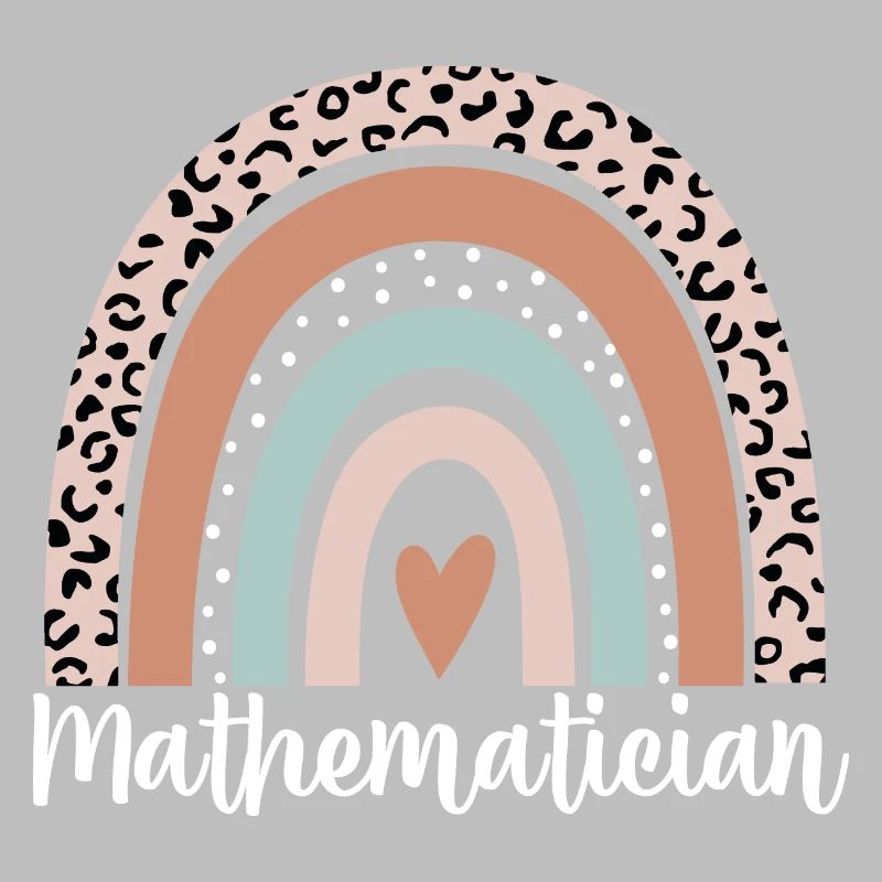 Mathématicien Arc-en-ciel Léopard Drôle Mathématicien