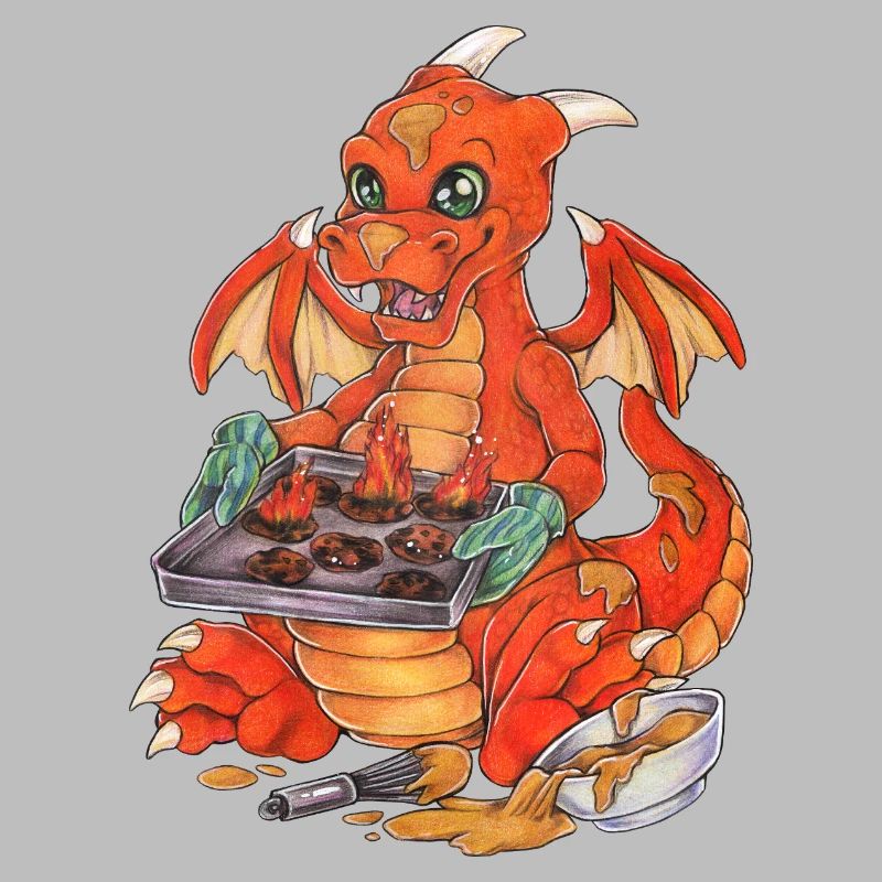 Drôle de biscuits dragon cuisson Noël