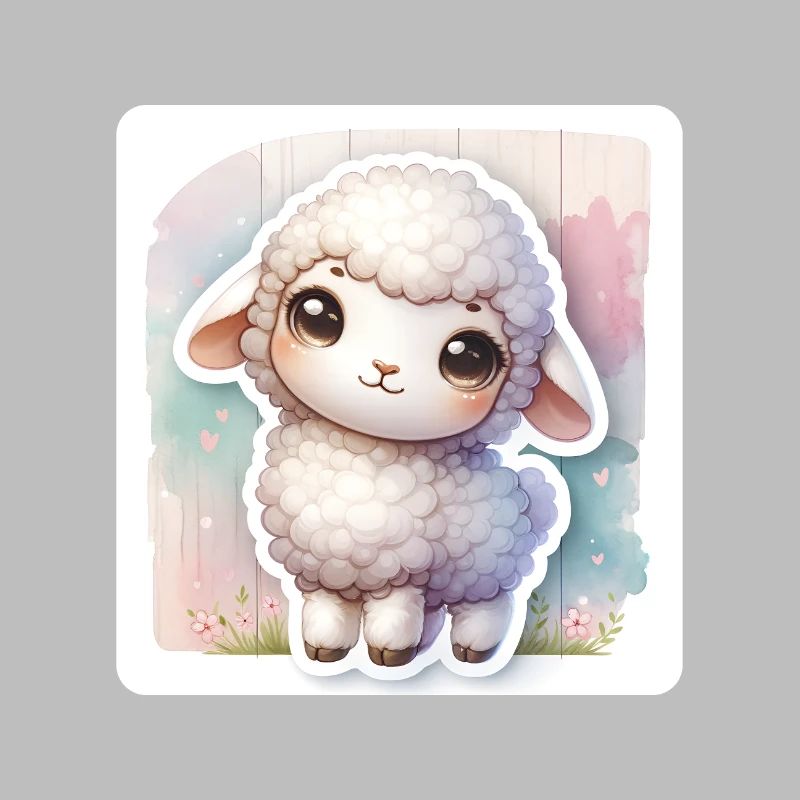 A Sweet Easter Sheep With Fluffy Wool