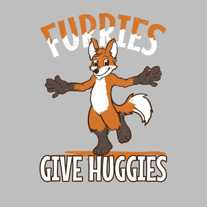 Fuchs Knuddel oder Umarmen Furries give Huggies