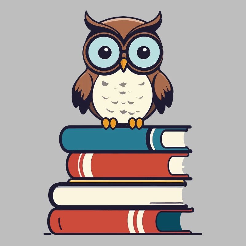 Bücher Eule Süße Buch Illustration