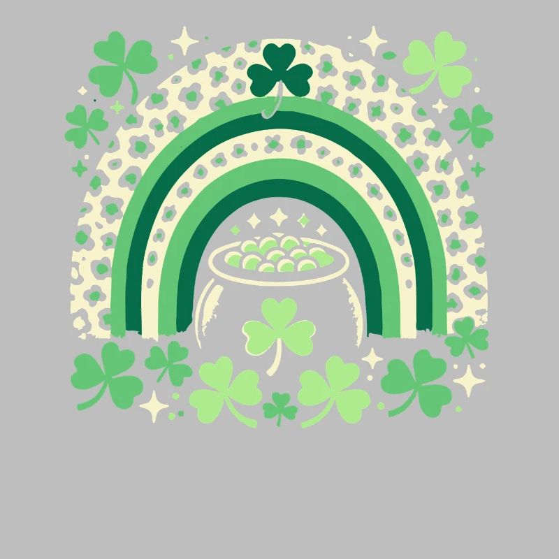 St. Patrick's Day Regenbogen Kleeblatt Glück