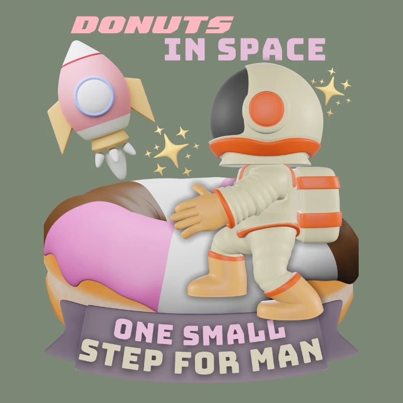 Donut space, beignets dans l’espace, drôle d’astronaute