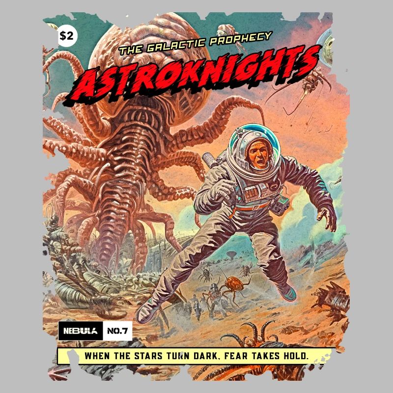 Comic Strip, 50s Comic, Space Monster