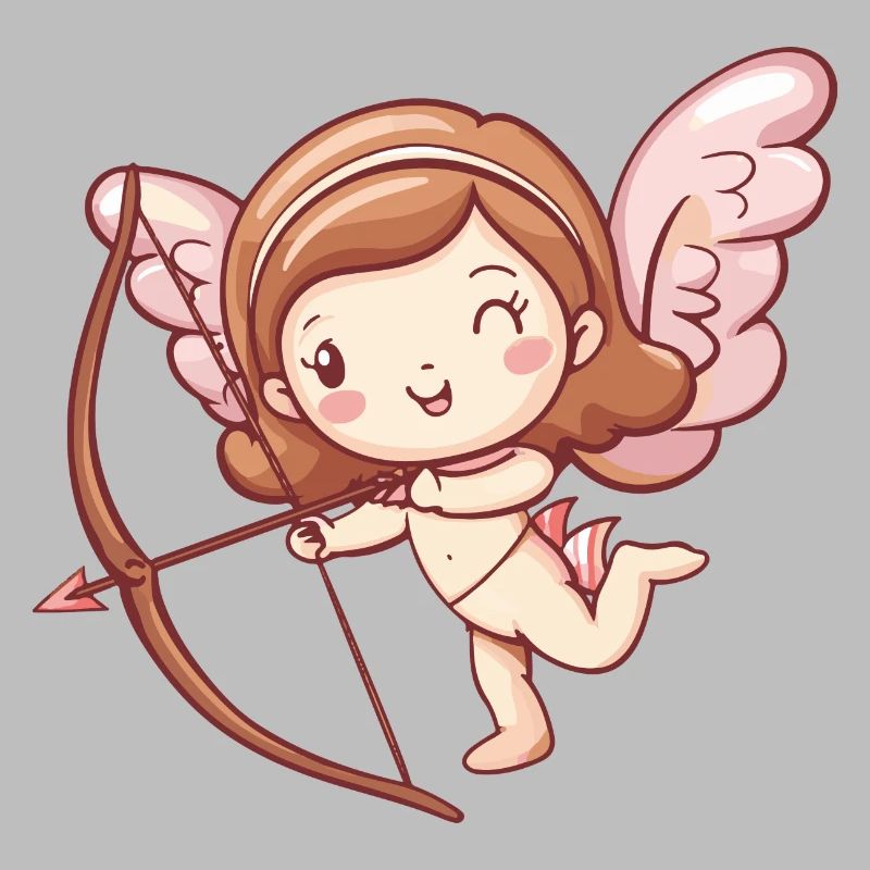 Ange arc et flèche Cupidon Saint-Valentin