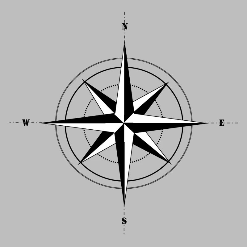 Compass rose compass