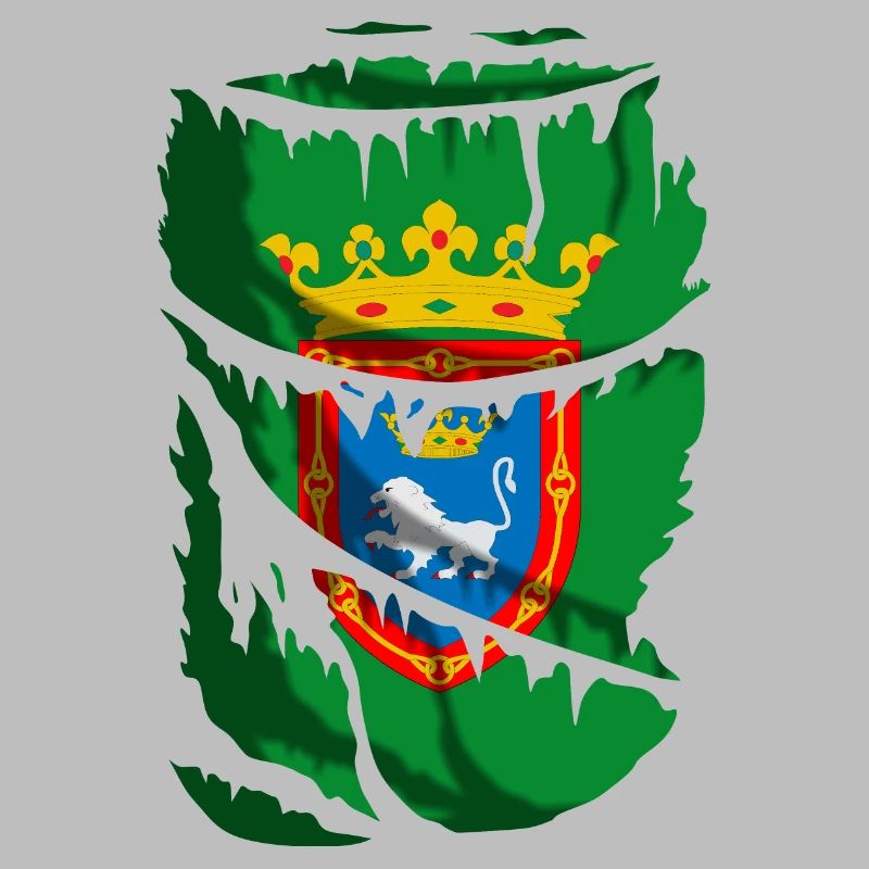 Flagge von Pamplona, zerbrochener oder zerrissener Stoffeffekt