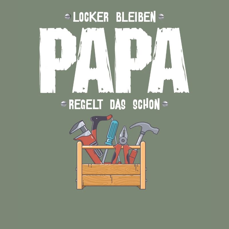 Papa Vater ist Techniker oder Handwerker Werkzeug
