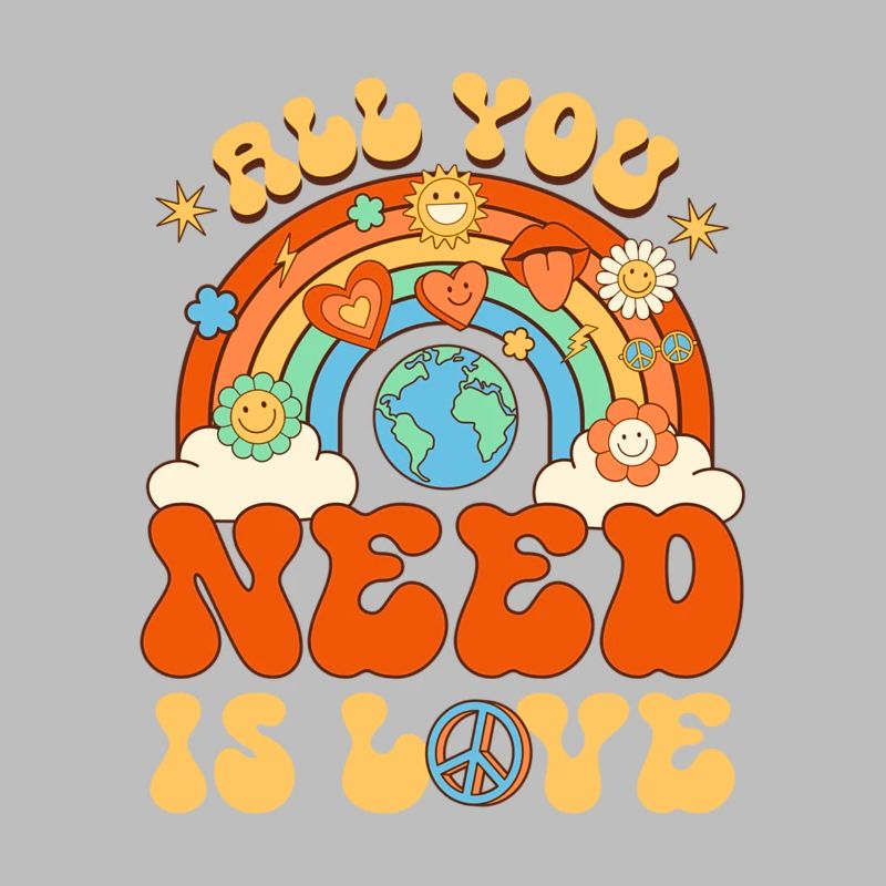Groovy All You Need Is Love Rainbow