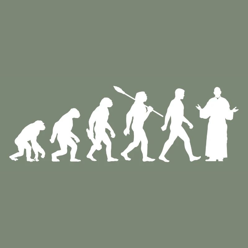 Evolution - Pfarrer - Kirche - Religion