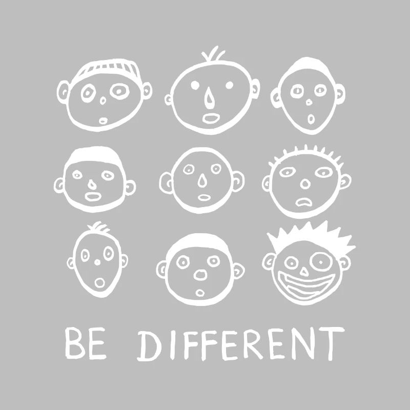 Être différent, être différent, déclaration cool, drôle