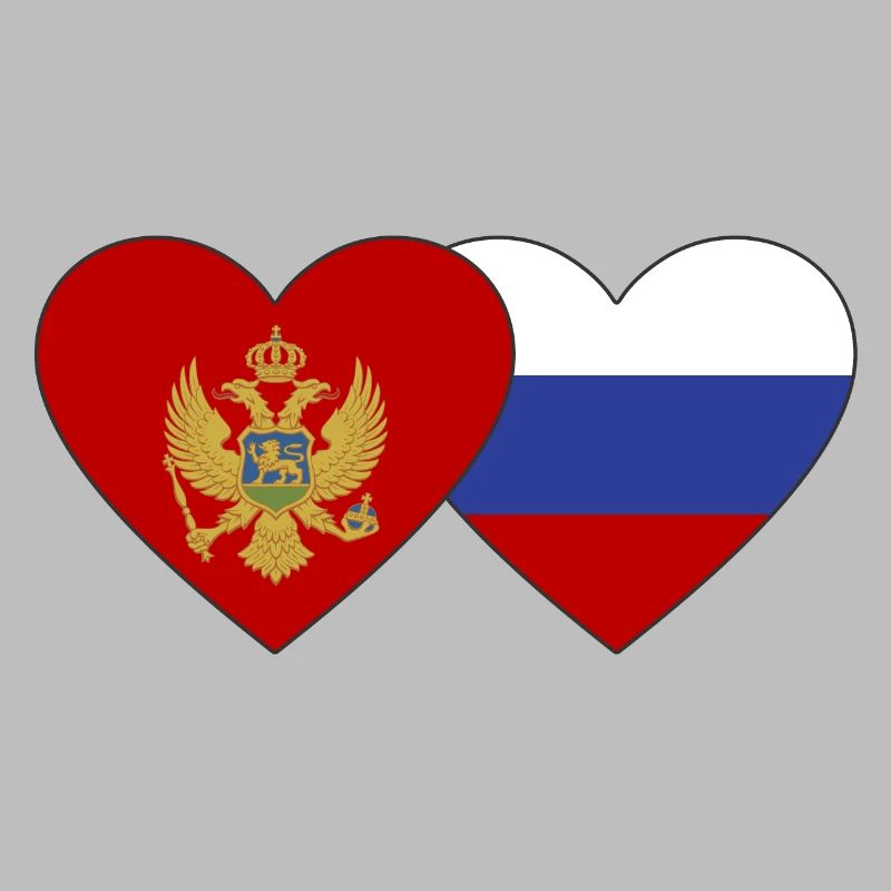 Monténégro Drapeau de la Russie