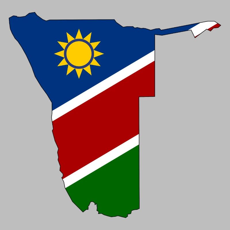 Namibia flag map