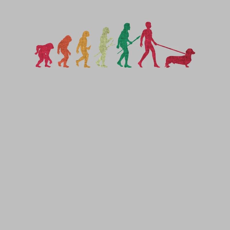 Evolution teckel propriétaire de chien propriétaire de chien motif