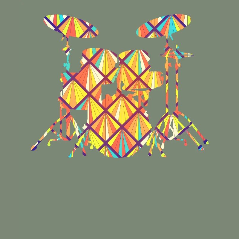Drum Set Drum Set Geometric