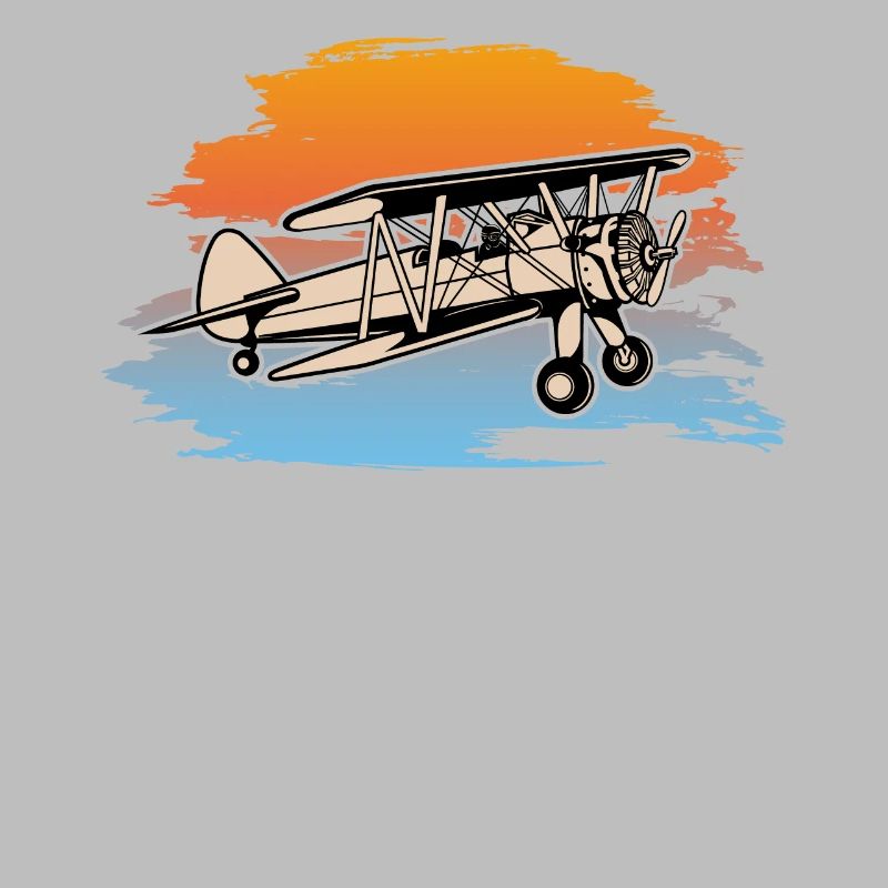 Biplane Airplane Pilot Flight Instructor Gift