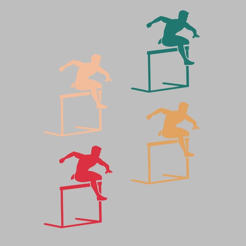 Cadeau d’Action de course d’obstacles coloré