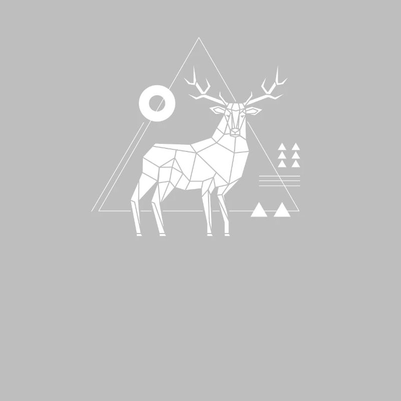 Hirsch Polygon Geometrie Rotwild Low Poly Wildtier