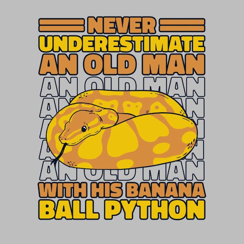 Never Underestimate Old Man Python Banana Ball