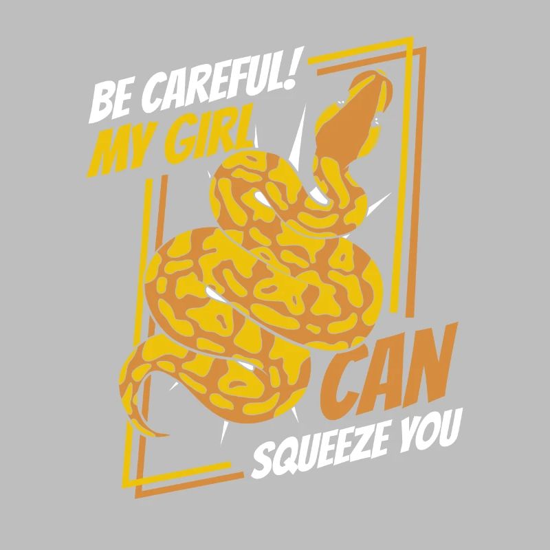 My Girl Can Squeeze You Python Schlange Banana
