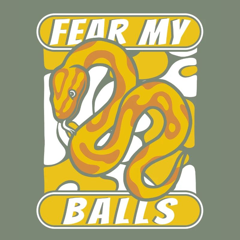 Fear My Balls Python Schlange Banana Ball Python