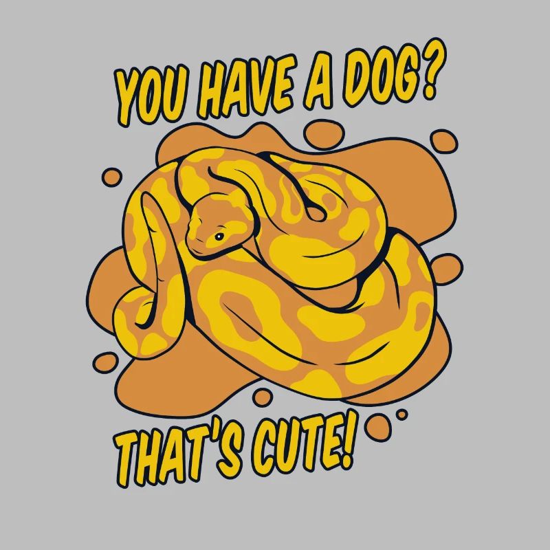 Vous avez un chien mignon Python serpent banane