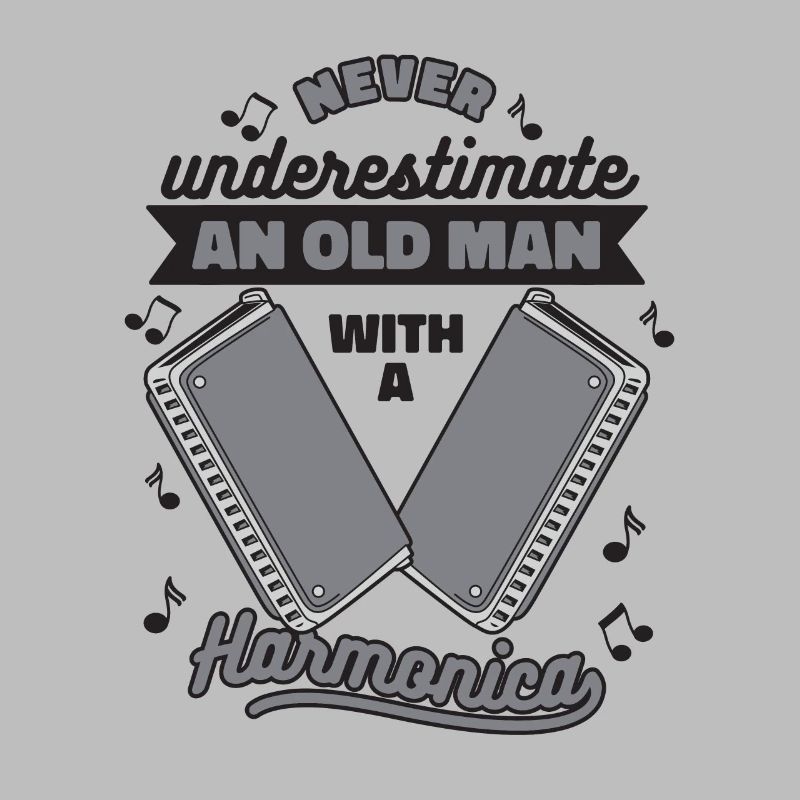 Never Underestimate An Old Man With Harmonica