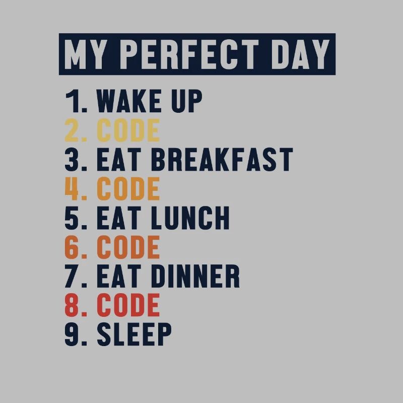 Coding Perfect Day Coder Engineer Software