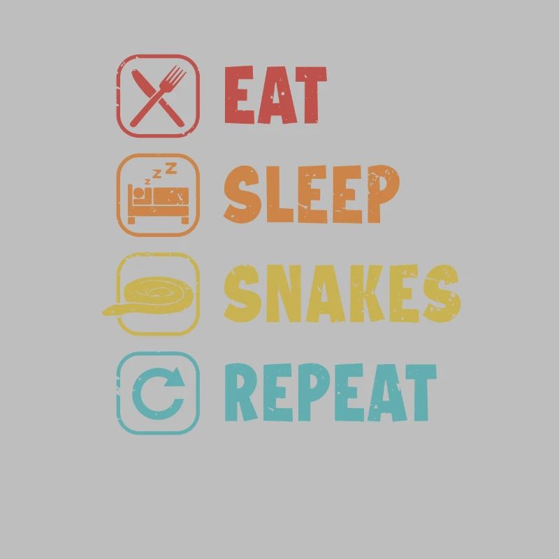Eat Sleep Snakes Repeat Schlange Python Banana