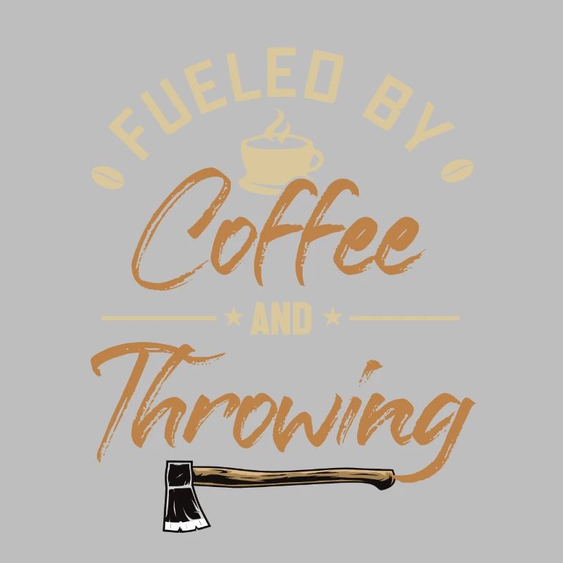 Alimenté par le café et le lancer de hache Lancer de hache