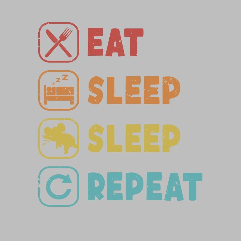 Manger Dormir Dormir Répéter Koalabear Eucalyptus Koala