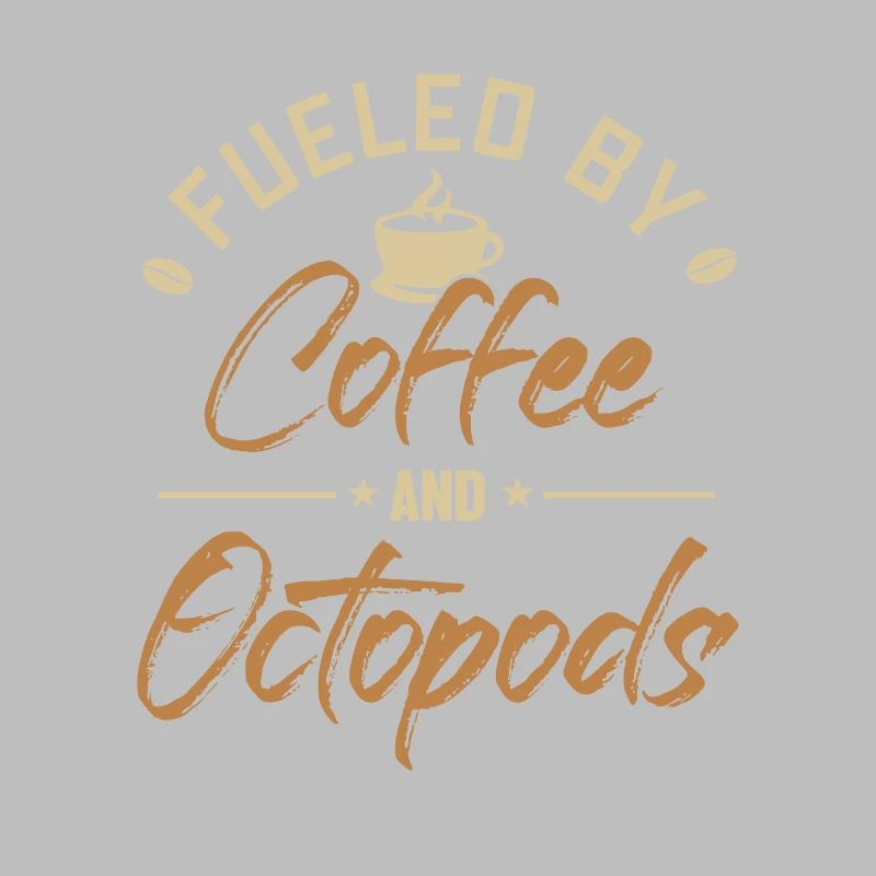 Alimenté par le café et les octopodes Octopoda
