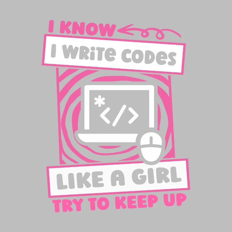Développeur Coder Programmeur Girl