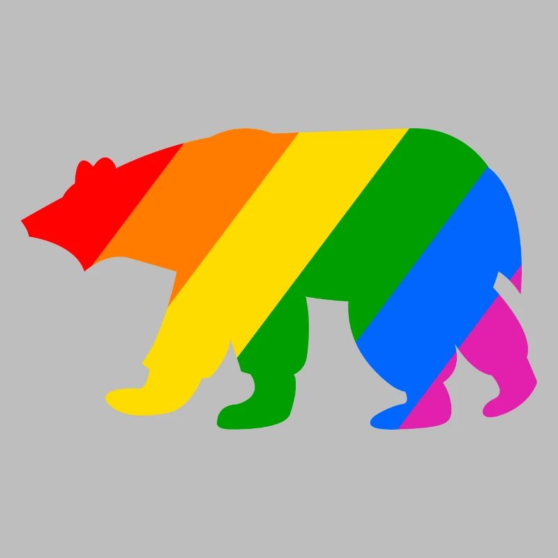 Regenbogen Eisbär