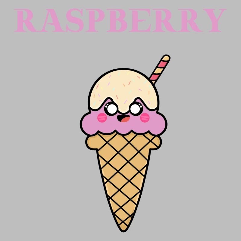 Raspberry Himbeer Eis Eiscreme Geschenkidee süß