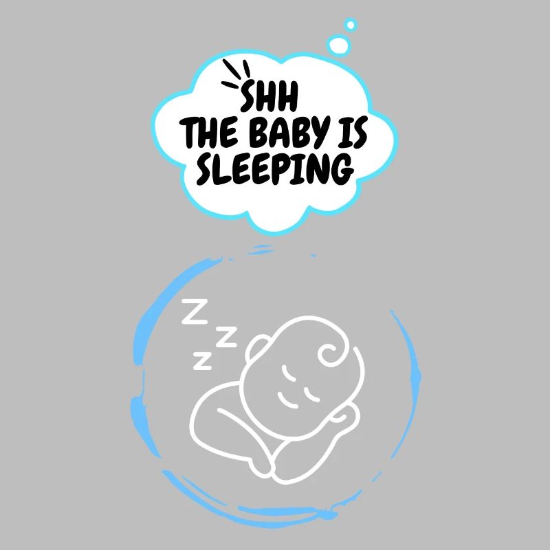Chut! Le bébé dort | Idée d’annonce de naissance