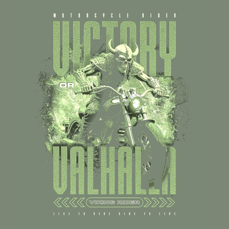 Motorrad Nordische Wikinger Sieg Oder Walhalla