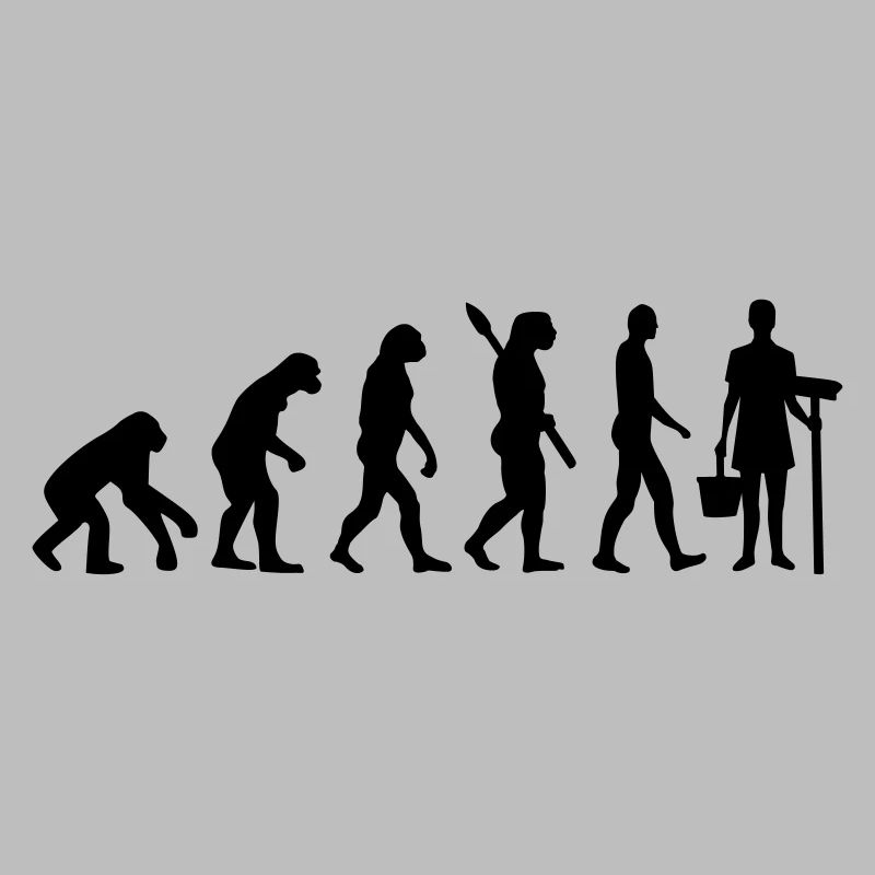 Evolution Cleaning lady