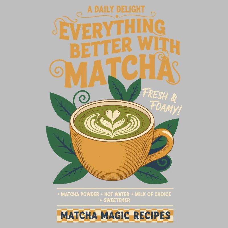 Everything Better With Matcha Fresh Foamy Matcha