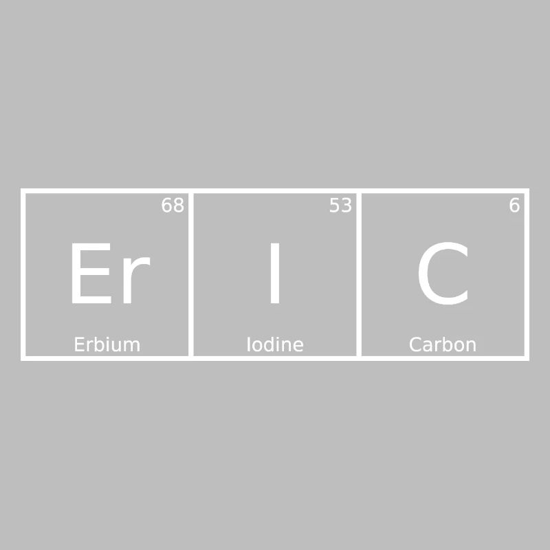 Eric Name First Name Chemistry Periodic Table Elements