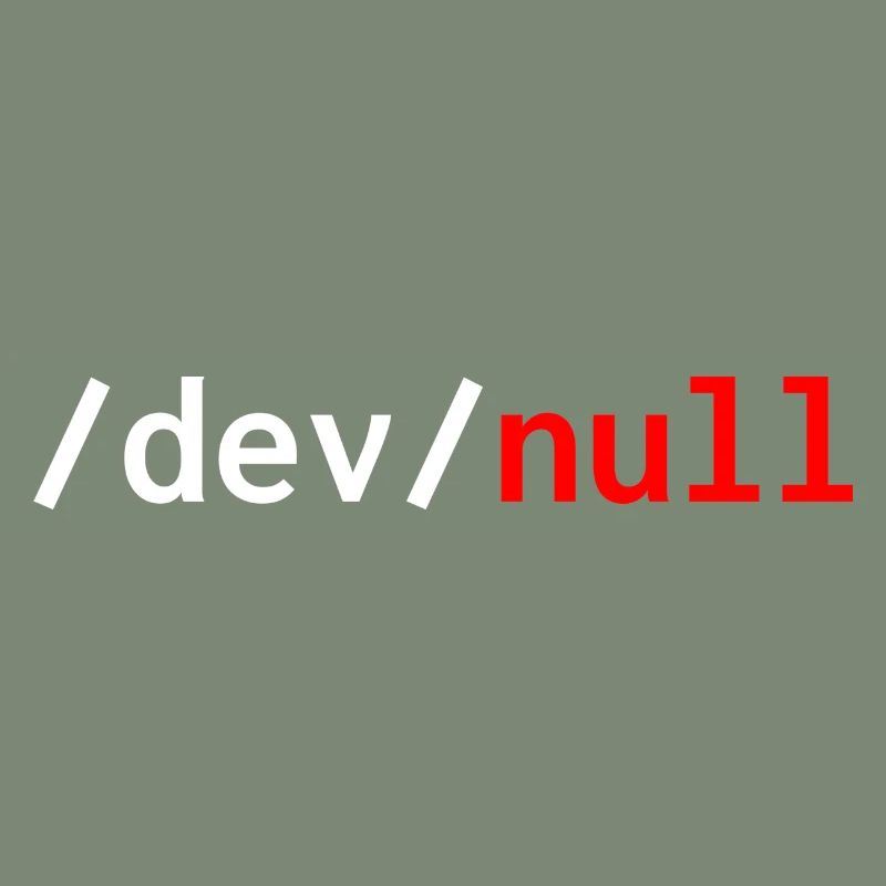 Dev null red web developer humor funny