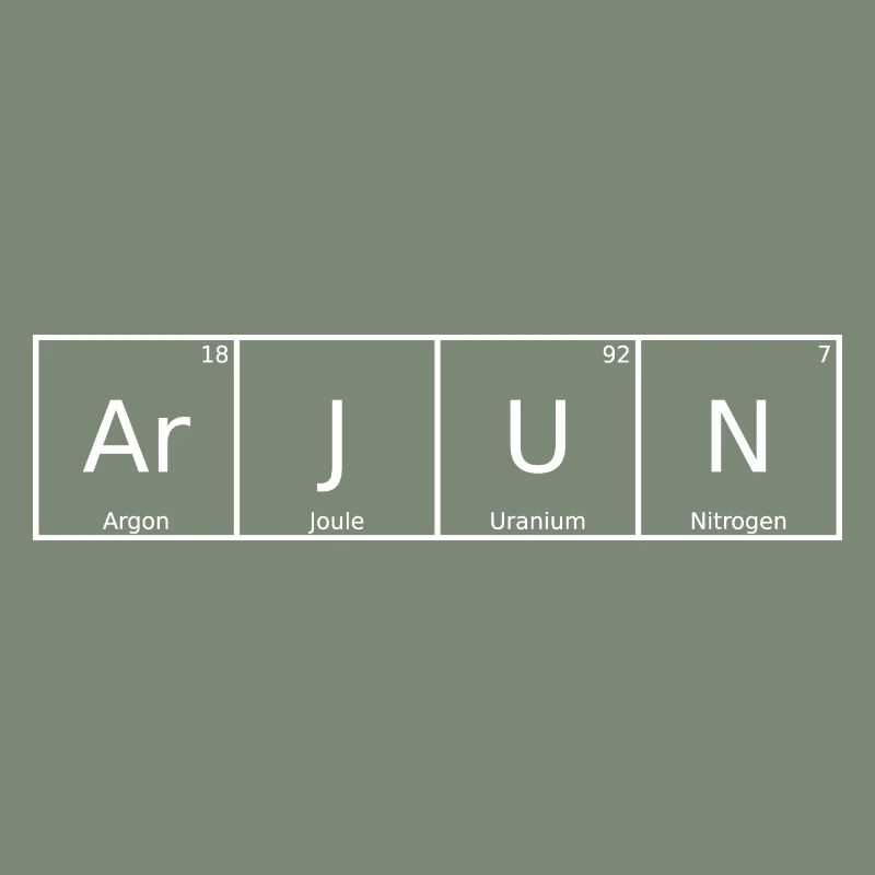 Arjun Name First Name Chemistry Periodic Table Elements