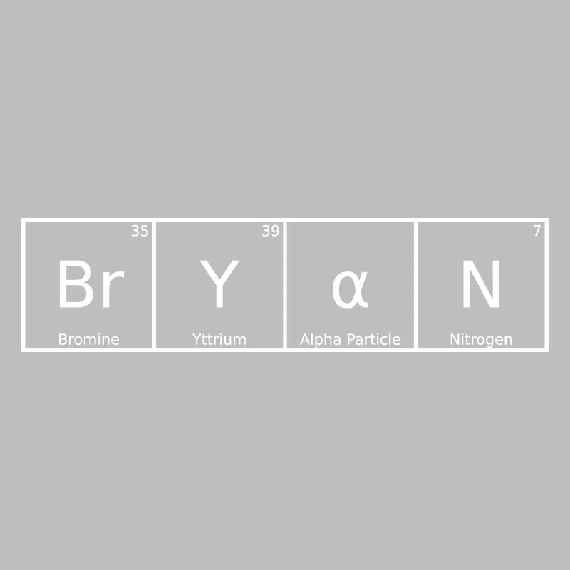 Bryan Surname First Name Chemistry Periodic Table Elements