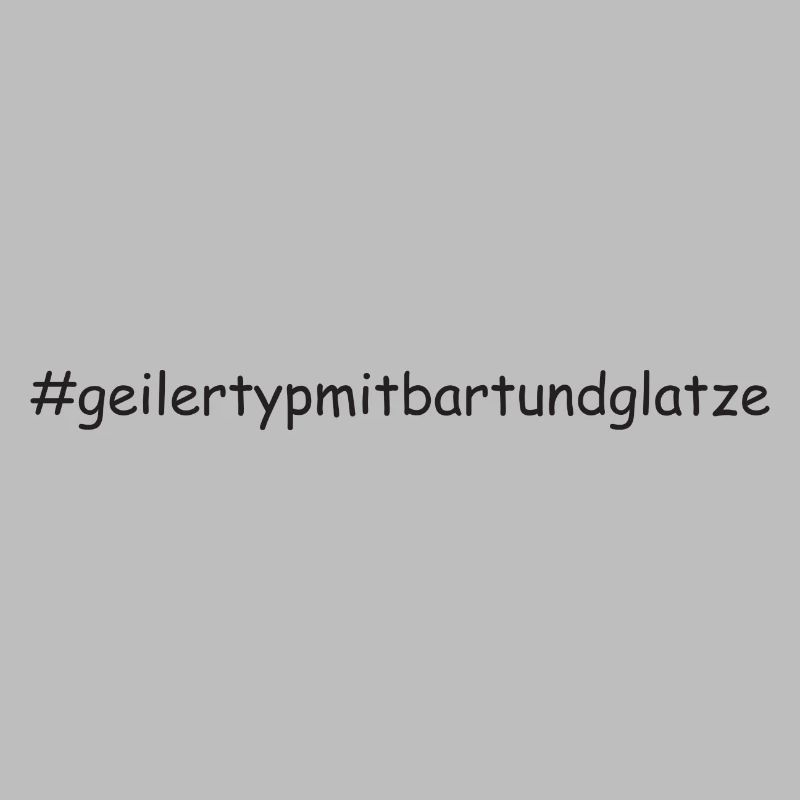 Geiler Typ Mit Bart & Glatze Glatzkopf Bartträger