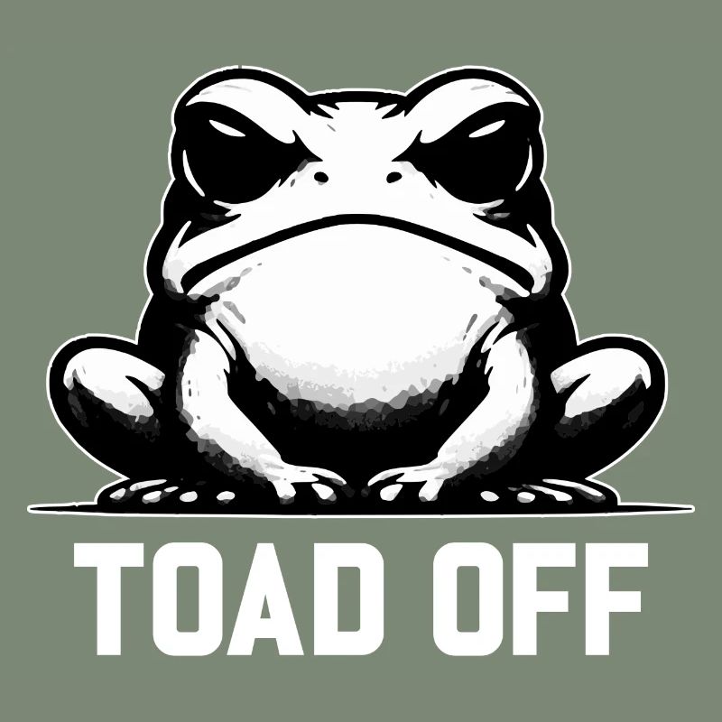 Vintage Frog Toad Meme Grumpy Frog Don't Toad Me